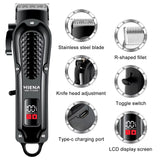 HYN-212 Electric Hair Clipper UBS Rechargeable Cordless Beard Trimmer Men Powerful Electric Hair Clipper Trimming Tool